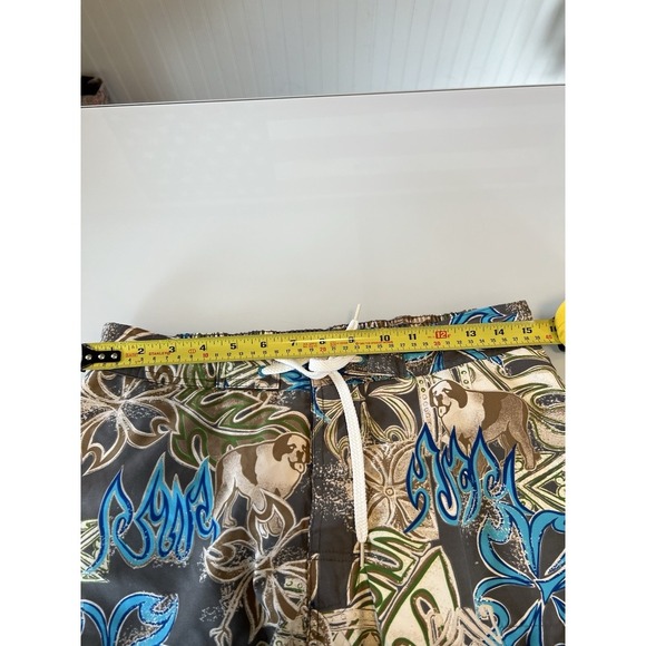 Big Dogs Lined Swim Shorts Men's Size Large Trunks Floral with Pockets - Picture 8 of 10